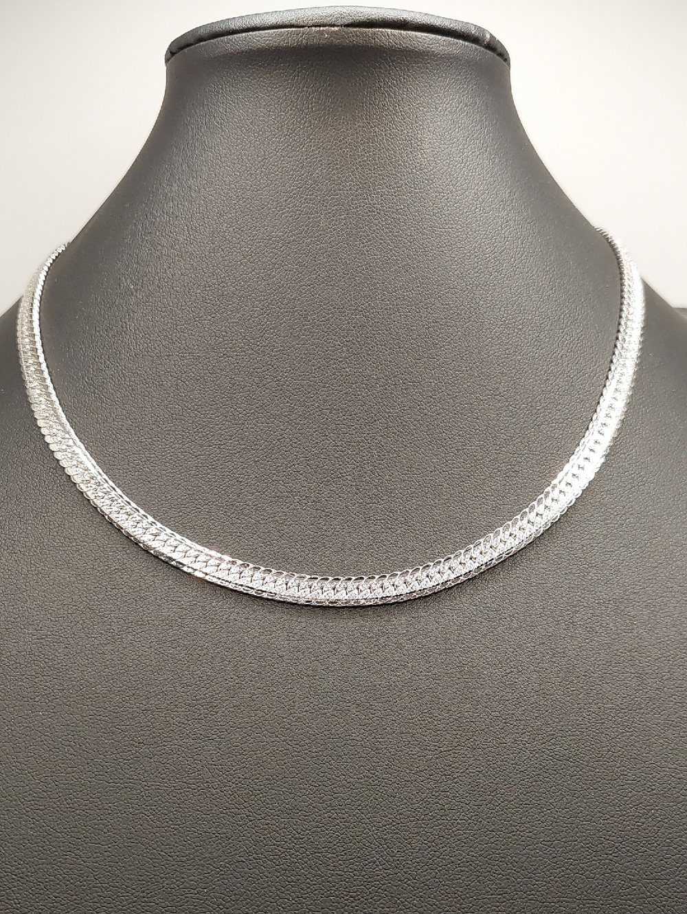 MONET Sterling-Style Silver Herringbone Necklace - Elegant Women Jewelry